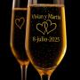 Regalos personalizados: Cristaler&iacute;a personalizada: Copas de cava para parejas