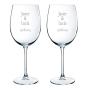 Regalos personalizados: Cristaler&iacute;a personalizada: Copas de vino grabadas