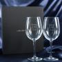 Regalos personalizados: Cristaler&iacute;a personalizada: Copas de vino grabadas cumplea&ntilde;os