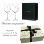 Regalos personalizados: Cristaler&iacute;a personalizada: Copas de vino para cumplea&ntilde;os grabadas