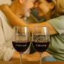 Regalos personalizados: Cristaler&iacute;a personalizada: Copas de vino para parejas