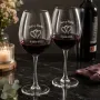 Regalos personalizados: Cristaler&iacute;a personalizada: Copas de vino para parejas