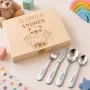 Regalos personalizados: Cubiertos personalizados: Cubiertos infantiles personalizados con nombre