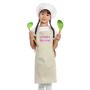 Regalos personalizados: Delantales personalizados: Delantal de cocina infantil BIO bordado con nombre