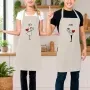 Regalos personalizados: Delantales personalizados: Delantales BIO para pareja bordados
