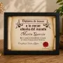Diploma pergamino a la mejor abuela