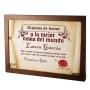 Regalos personalizados: Dise&ntilde;o y decoraci&oacute;n: Diploma pergamino a la mejor novia