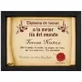 Regalos personalizados: Dise&ntilde;o y decoraci&oacute;n: Diploma pergamino a la mejor t&iacute;a