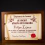 Regalos personalizados: Dise&ntilde;o y decoraci&oacute;n: Diploma pergamino al mejor abuelo