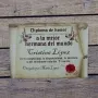 Regalos personalizados: Dise&ntilde;o y decoraci&oacute;n: Diploma pergamino a la mejor hermana