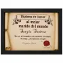 Regalos personalizados: Dise&ntilde;o y decoraci&oacute;n: Diploma pergamino al mejor marido