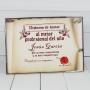 Regalos personalizados: Dise&ntilde;o y decoraci&oacute;n: Diploma pergamino al mejor profesional