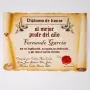 Regalos personalizados: Diploma pergamino al mejor profesor del a&ntilde;o: Diploma pergamino al mejor profesor del a&ntilde;o