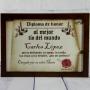 Regalos personalizados: Dise&ntilde;o y decoraci&oacute;n: Diploma pergamino al mejor t&iacute;o