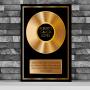 Regalos personalizados: Dise&ntilde;o y decoraci&oacute;n: Disco de oro personalizado