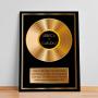 Regalos personalizados: Dise&ntilde;o y decoraci&oacute;n: Disco de oro personalizado