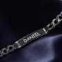 Regalos personalizados: Joyas personalizadas: Esclava de plata para hombre grabada