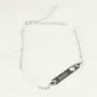 Regalos personalizados: Joyas personalizadas: Esclava plata coraz&oacute;n grabada