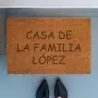 Regalos personalizados: Dise&ntilde;o y decoraci&oacute;n: Felpudo de coco personalizado