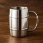 Regalos personalizados: Cristaler&iacute;a personalizada: Jarra cerveza de acero inoxidable