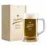 Regalos personalizados: Cristaler&iacute;a personalizada: Jarra de cerveza para padrino personalizada