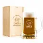 Regalos personalizados: Cristaler&iacute;a personalizada: Jarra de cerveza grabada 'Edici&oacute;n especial'