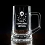 Regalos personalizados: Cristaler&iacute;a personalizada: Jarra de cerveza para cumplea&ntilde;os