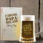 Regalos personalizados: Cristaler&iacute;a personalizada: Jarra de cerveza para el padre del a&ntilde;o en estuche