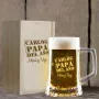 Jarra de cerveza para el padre del año en estuche