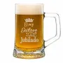 Jarra de cerveza para jubilación