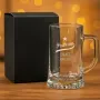 Regalos personalizados: Cristaler&iacute;a personalizada: Jarra de cerveza para padrino personalizada