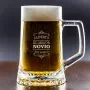 Regalos personalizados: Cristaler&iacute;a personalizada: Jarra de cerveza personalizada 'El mejor novio'