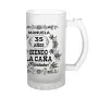 Regalos personalizados: Regalos con nombre: Jarra de cerveza personalizada 'Es la ca&ntilde;a'