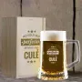 Regalos personalizados: Cristaler&iacute;a personalizada: Jarra de cerveza personalizada 'No solo soy perfecto'