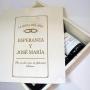 Regalos personalizados: Kits regalo: Kit vino personalizado 'La boda del a&ntilde;o'