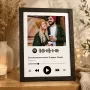 Regalos personalizados: Regalos con fotos: L&aacute;mina personalizada con c&oacute;digo Spotify
