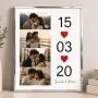 Regalos personalizados: Regalos con fotos: L&aacute;mina personalizada para enamorados con fotos