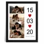 Regalos personalizados: Regalos con fotos: L&aacute;mina personalizada para enamorados con fotos