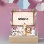 Regalos personalizados: L&aacute;mparas personalizadas: L&aacute;mpara infantil personalizada con animales 