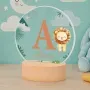 Regalos personalizados: L&aacute;mparas personalizadas: L&aacute;mpara infantil personalizada con nombre e inicial