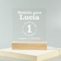 Regalos personalizados: L&aacute;mparas personalizadas: L&aacute;mpara led grabada con medalla a la mejor madre