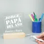 Regalos personalizados: L&aacute;mparas personalizadas: L&aacute;mpara led grabada 'Pap&aacute; del a&ntilde;o'