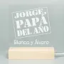 Regalos personalizados: L&aacute;mparas personalizadas: L&aacute;mpara led grabada 'Pap&aacute; del a&ntilde;o'