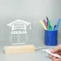 Regalos personalizados: L&aacute;mparas personalizadas: L&aacute;mpara led grabada para el Mejor Profe