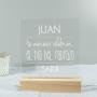 Regalos personalizados: L&aacute;mparas personalizadas: L&aacute;mpara led grabada para padre 'Te mereces'