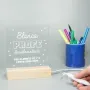 Regalos personalizados: L&aacute;mparas personalizadas: L&aacute;mpara led grabada 'Profe de sobresaliente'
