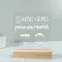 Regalos personalizados: L&aacute;mparas personalizadas: L&aacute;mpara led grabada 'Razones para ser mam&aacute;'