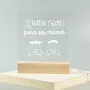 Regalos personalizados: L&aacute;mparas personalizadas: L&aacute;mpara led grabada 'Razones para ser mam&aacute;'