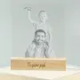 Regalos personalizados: L&aacute;mparas personalizadas: L&aacute;mpara LED personalizada con foto grabada