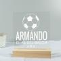 Regalos personalizados: L&aacute;mparas personalizadas: L&aacute;mpara led personalizada "El as del bal&oacute;n"